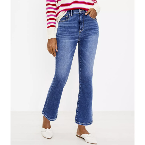 LOFT Denim - NEW Loft Kick Crop High-Rise Jeans - Size: 26 Petite